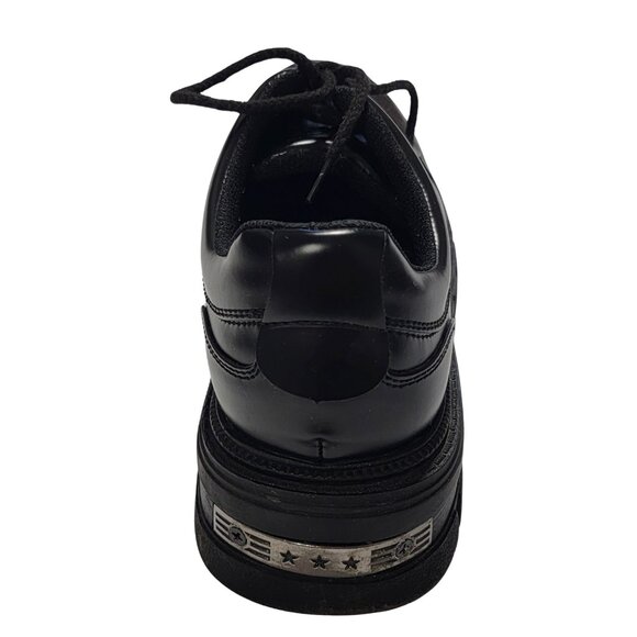 New Men's Size 10 Oxford-Style High-Gloss Black Work Shoes - New Cond. - Picture 6 of 7
